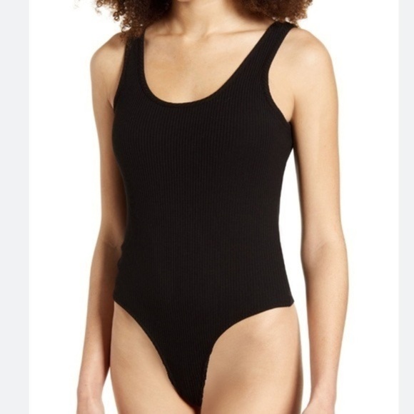 𝅺articles of Society black tank Double Scoop Bodysuit size medium - Picture 1 of 3